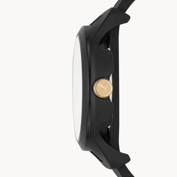 PUMA WATCH Reset V1 Three Black Silicone P5033 - Picture 6 of 8